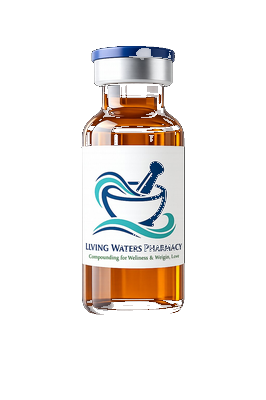 Living Waters Pharmacy medication vial